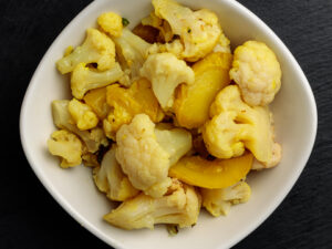 פרחי כרובית ברוטב לימוני