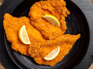 שניצל עוף בציפוי שומשום