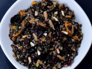 סלט עדשי פנינה שחורות